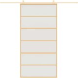  Klizna vrata zlatna 102 5x205 cm matirano staklo ESG i aluminij | shoptok.hr