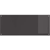 vidaXL Zaščita za kuhinjo 2 pcs Temno siva 120 x 50 cm kaljeno steklo | Shoptok.si