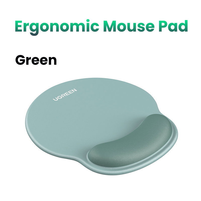 Ugreen ergonomska podloga za miško s naslonom za zape&scaron;će - zelena | shoptok.hr