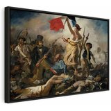  Slika - Eugène Delacroix – Liberty Leading the People 60x40 U crnom drvenom okviru | shoptok.hr
