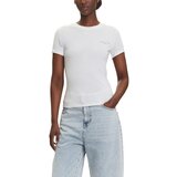 Tommy Hilfiger Majice s kratkimi rokavi TJW SLIM LINEAR SS T DW0DW21164 Bela | Shoptok.si