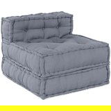  4-sjedalni modularni pouf sofa konvertibilna siva tkanina | shoptok.hr