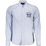 La Martina MEN'S LONG SLEEVE SHIRT BLUE Cene