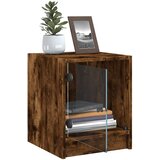  Noćni ormarići staklena vrata 2 kom boja hrasta 35 x 37 x 42 cm | shoptok.hr