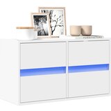 vidaXL Zidni TV ormarić s LED svjetlima bijeli 80 x 31 x 45 cm Cijene