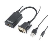 Gembird VGA to HDMI adapter cable, 0,15m, black | shoptok.hr