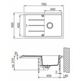 Franke 114.0285.186 BFG 611-78 pomivalno korito iz umetnega kamna | Shoptok.si