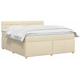  Boxspring krevet s madracem Krem 160 x 200 cm Tkanina - Krem 160 x 200 cm Dizajn linija | shoptok.hr