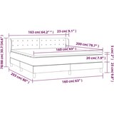 s oprugama i madracem krem 160x200 cm od umjetne kože | shoptok.hr