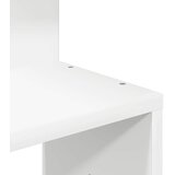  Zidne kutne police bijele 32x32x127,5 cm od konstruiranog drva | shoptok.hr