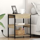 vidaXL Noćni ormar sonoma hrast 41 x 31 x 51 cm Konstruirano drvo | shoptok.hr