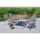 Gardenson Vrtna Garnitura Naxos, 5-Delno, Raztegljiva Miza | Shoptok.si