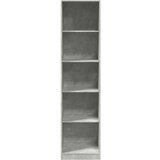 vidaXL Garderobna omara betonsko siva 50x50x200 cm iverna plošča | Shoptok.si