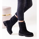 Gemre Ralia Black Slip-On Sock Boots | Shoptok.si