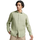 Superdry Lanena srajca zelena barva