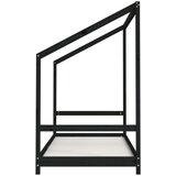  Za dječji krevet crni 90 x 190 cm od masivne borovine | shoptok.hr