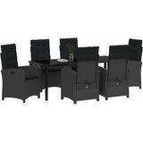  Vrtni set za objed 7 kom. Crna poliratan | shoptok.hr
