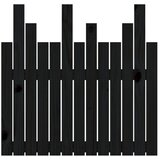  Uzglavlje za krevet Crno 82,5x3x80 cm od masivne borovine | shoptok.hr