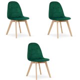 Bora stolica - tamnozeleni baršun x 3 | shoptok.hr
