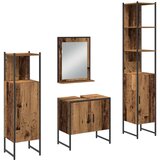 vidaXL set kupaonskog namještaja u četiri dijela staro drvo obrađeno drvo | shoptok.hr