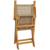  3-dijelni bistro set od poliratana i masivnog drva bež | shoptok.hr