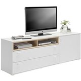 Hom`in NIZKA OMARICA bela, barve hrasta | Shoptok.si