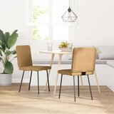  Jedilni stoli 2 kosa rjav žamet, (21822291) | Shoptok.si