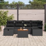  Sjedeća garnitura za vrt 7 kom. poliratan 232 x 122 x 85 cm | shoptok.hr