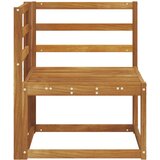 Vanjski kutni kauč Čvrsto drvo akacije Prirodna 63 x 63 x 73 cm | shoptok.hr