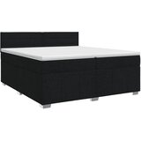  Boxspring krevet s madracem Crna 200 x 200 cm Tkanina - Crna 200 x 200 cm Dizajn linija | shoptok.hr