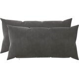  Presvlaka za jastuk 2 pcs HEERLEN Tamnosiva 40 x 80 cm Baršun | shoptok.hr