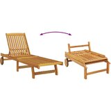  ležalnik za 2 osebi z blazino, kremna bela | Shoptok.si