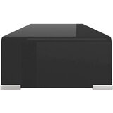  Za TV/Monitor Staklo Crni 60x25x11 cm | shoptok.hr
