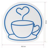 WALLXPERT dekorativna plastična led rasveta coffee cup blue | ePonuda.com