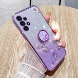 INORCO Za Samsung Galaxy A33 5G Ring Kickstand Glitter Gradient TPU telefonski ovitek s cvetličnim vzorcem Pokrov proti praskam, (22036273) | Shoptok.si