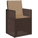 Vrtni set za objed 3 kom. Smeđa i sivosmeđa PP | shoptok.hr
