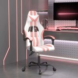  Gaming stol Bela in roza umetno usnje, (21377626) | Shoptok.si