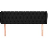  Uzglavlje s ušima crno 163x23x78/88 cm od tkanine | shoptok.hr