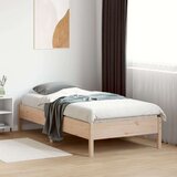 vidaXL Posteljni okvir 75x190 cm trdna borovina | Shoptok.si