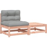  The Living Store Vrtni kavč brez naslonjal z blazinami in stolčkom za noge - Vrtni Kavč, (21447836) | Shoptok.si