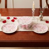 Tanjir DEZERTNI SET 2/1 OP25443 ROZE LOVE 19CM WY Cene