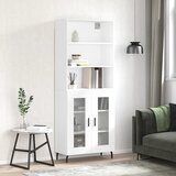 The Living Store Visoka omara bela 69,5x34x180 cm inženirski les - Visoka Omara, (21429960) Cene
