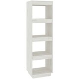 vidaXL knjižna omara za razdelitev prostora bela 40x35x135 cm borovina | Shoptok.si