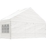 vidaXL Paviljon s streho bel 5,88x2,23x3,75 m polietilen | Shoptok.si
