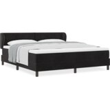 Box Spring krevet s madracem crni 180x200 cm baršun | shoptok.hr