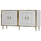 Hanah home komoda arno KB150 white gold | ePonuda.com