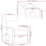 vidaXL Masažna fotelja za odmor, crna tkanina | shoptok.hr