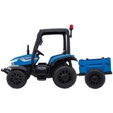  Dječji traktor na akumulator BLAST s prikolicom, plavi | shoptok.hr