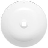 Grohe 103538SH00 Essence 40 x 40 cm okrogli beli nadpultni keramični umivalnik | Shoptok.si
