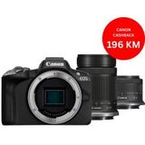 Canon fotoaparat R50 RFS18-45 + RFS55-210 IS STM Crni | Eponuda.ba